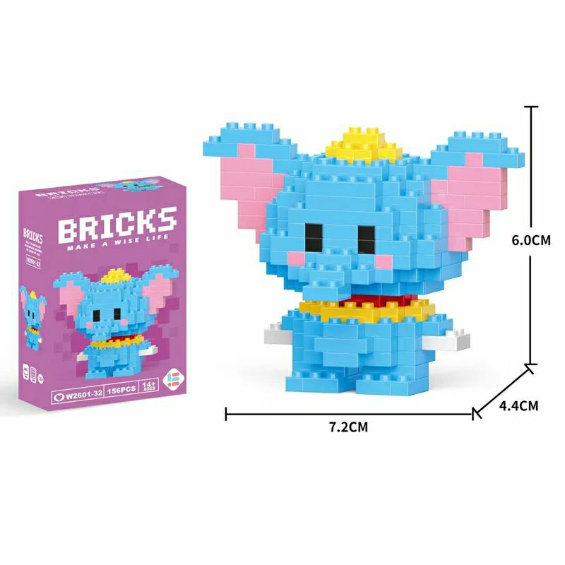 Контруктор блоки BRICKS слоник 2