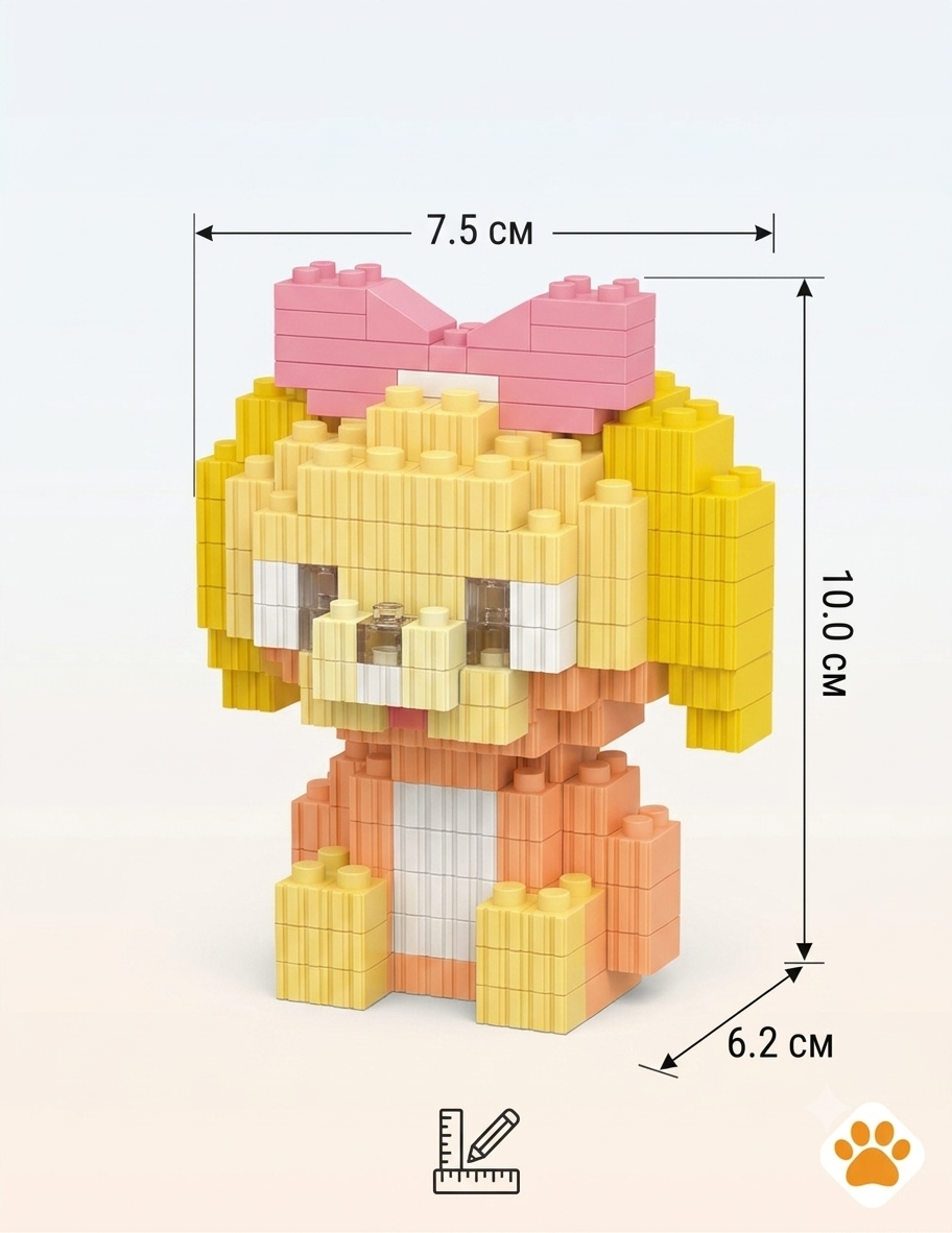 Контруктор блоки BRICKS песик 2
