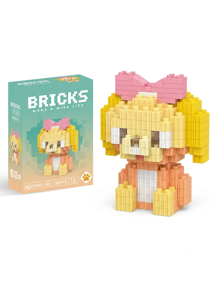 Контруктор блоки BRICKS песик 3
