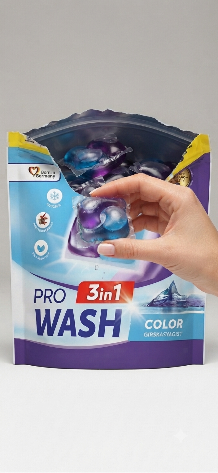Капсули для прання PRO WASH альпійська свіжість 3