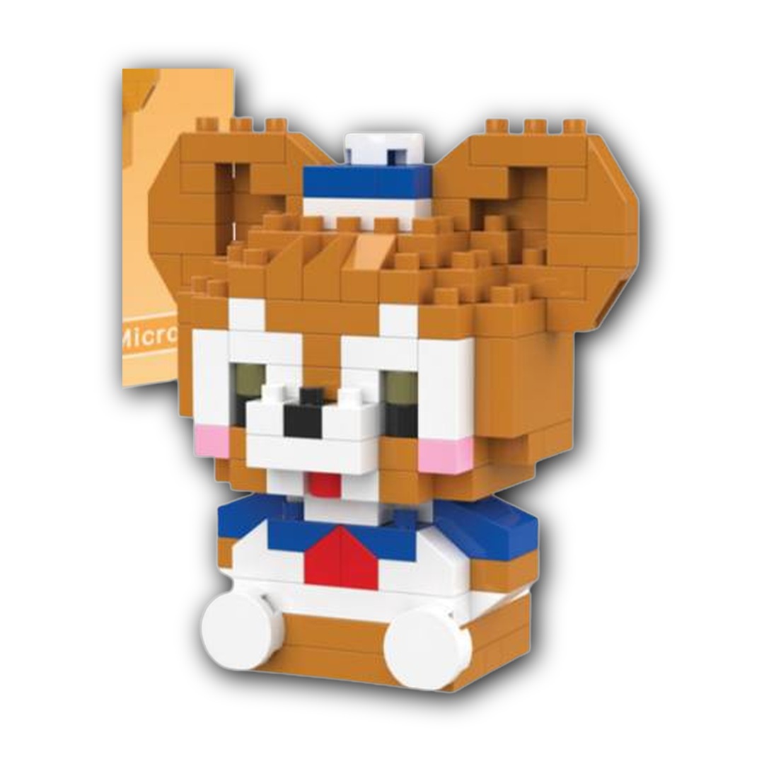 Контруктор блоки BRICKS ведмедик коричневий